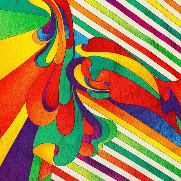 Rare Vitaliano Pancaldi 17" Silk Pocket Square - Picture 6 of 13